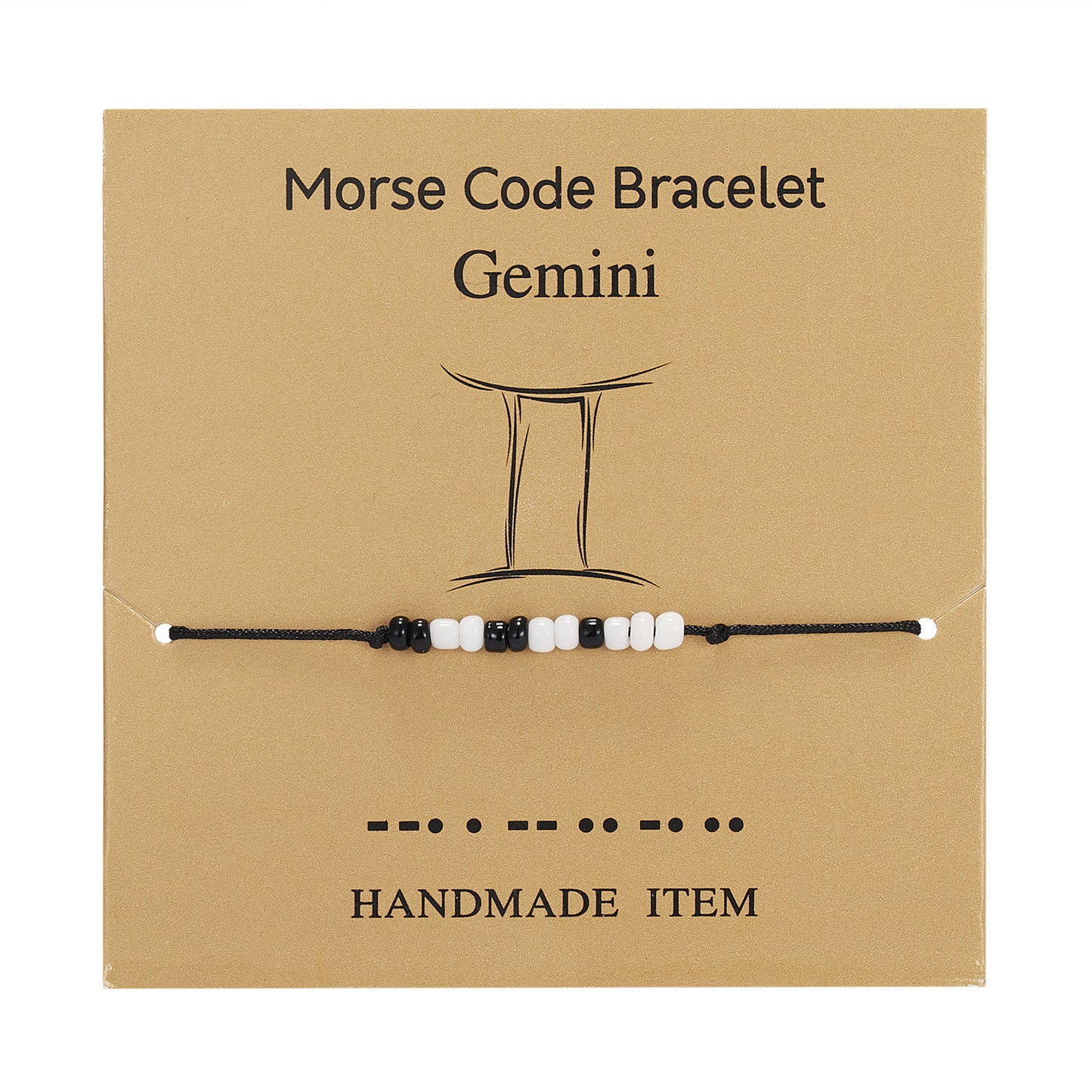 Woven Adjustable Paper Card Bracelet